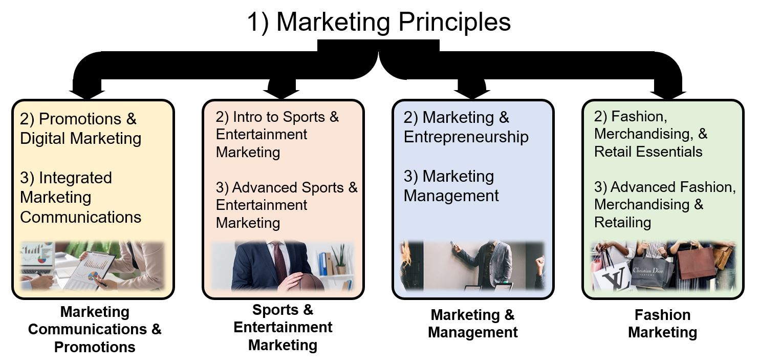 Marketing Pathway Course Flowchart