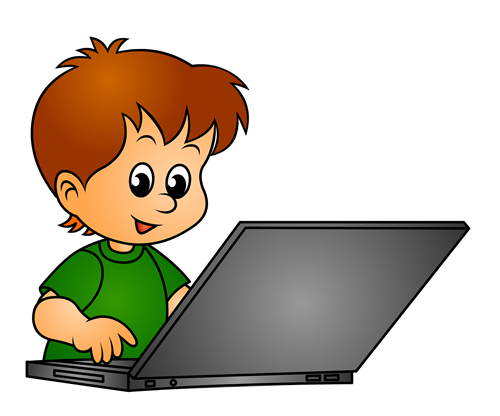 Picture of boy on computer