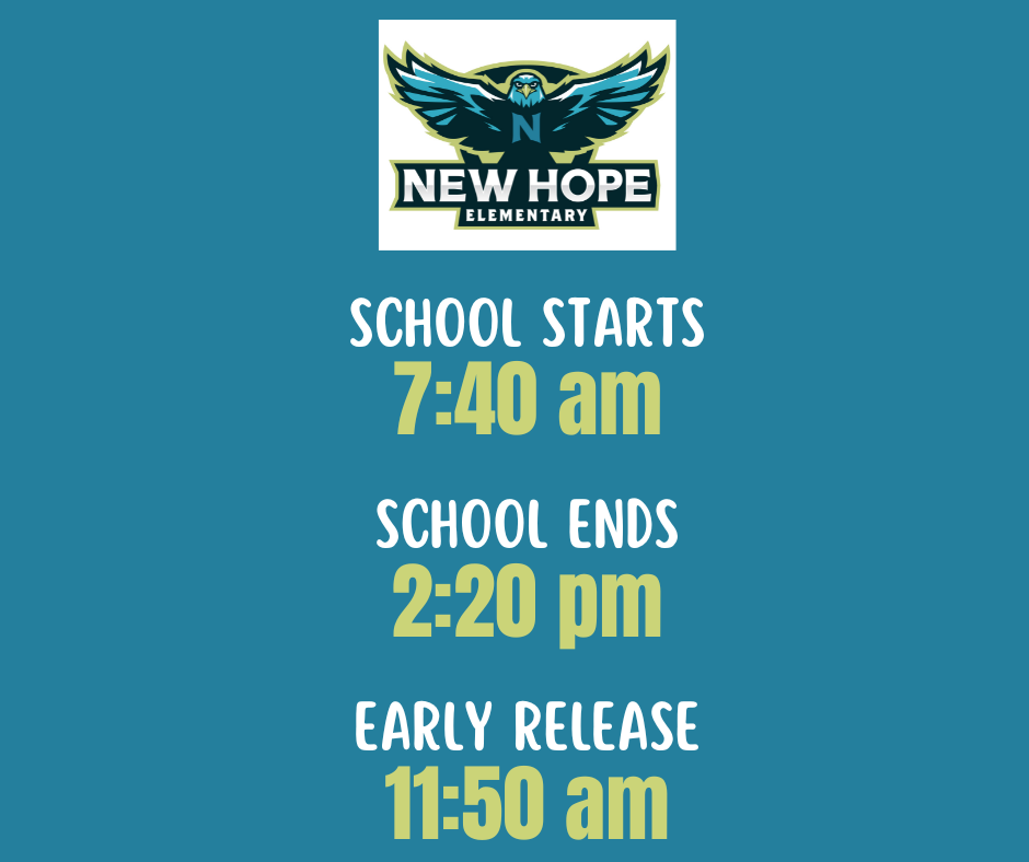 School starts at 7:40am and ends at 2:20pm.