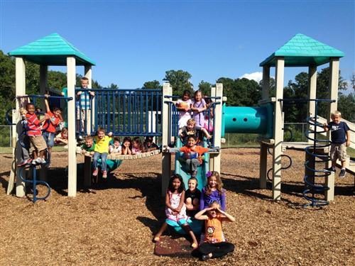 Kids in Dolphin Cove